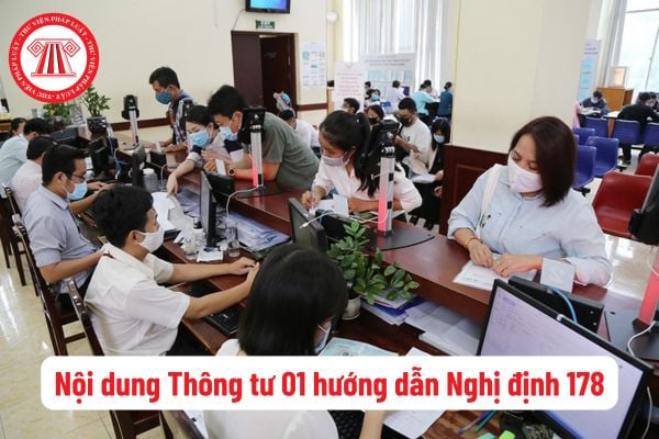 Các nội dung Thông tư 01 hướng dẫn Nghị định 178 trong quá trình sắp xếp tổ chức bộ máy gồm nội dung gì?