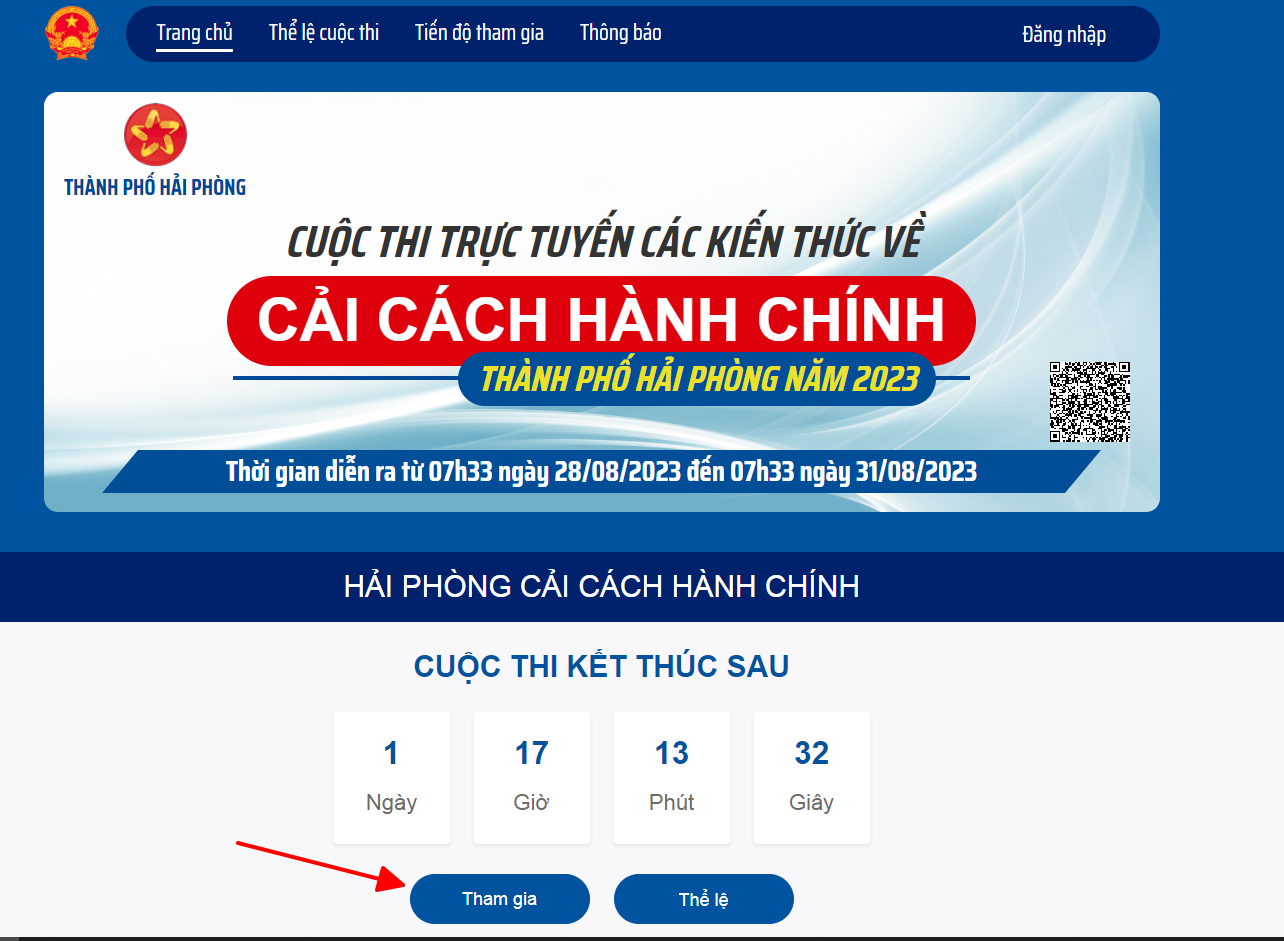 Hướng dẫn thao tác thực hiện tham gia cuộc thi và trả lời các câu hỏi trên hệ thống