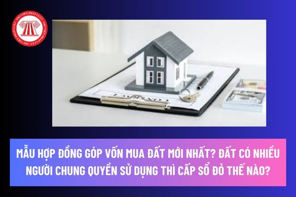 Hợp đồng góp vốn mua đất là gì? Mẫu hợp đồng góp vốn mua đất mới nhất? Đất có nhiều người chung quyền sử dụng thì cấp sổ đỏ thế nào?