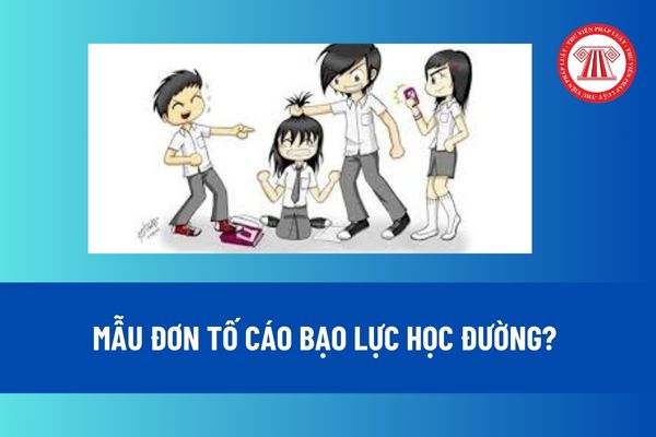 Mẫu đơn tố cáo bạo lực học đường? Hướng dẫn cách viết đơn tố cáo bạo lực học đường? Cách xử lý khi xảy ra bạo lực học đường?  