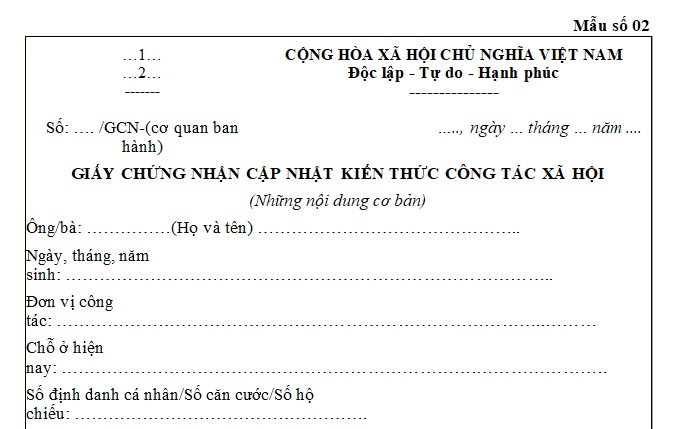 cập nhật kiến thức công tác xã hội