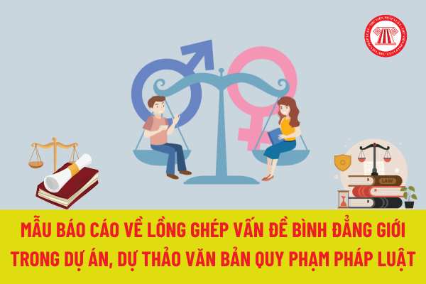 Mẫu Báo cáo về lồng ghép vấn đề bình đẳng giới trong dự án, dự thảo văn bản quy phạm pháp luật theo nghị định 54/2024/NĐ-CP như thế nào?