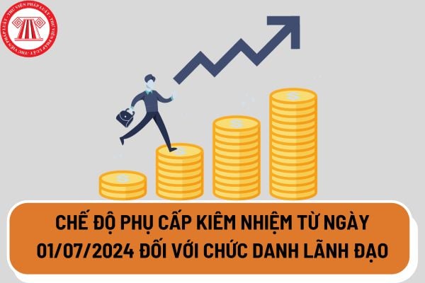 Chế độ phụ cấp kiêm nhiệm từ ngày 01/07/2024 đối với chức danh lãnh đạo