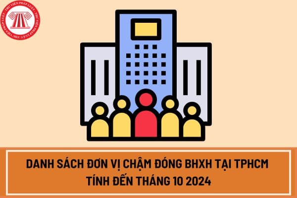 Danh sách đơn vị chậm đóng BHXH tại TPHCM tính đến tháng 10 2024