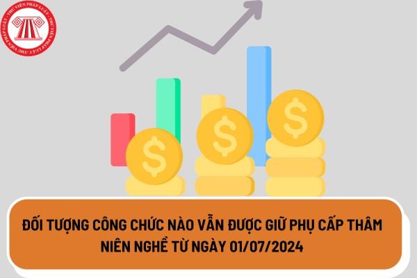 Đối tượng công chức nào vẫn được giữ phụ cấp thâm niên nghề từ ngày 01/07/2024 khi thực hiện cải cách tiền lương 2024?