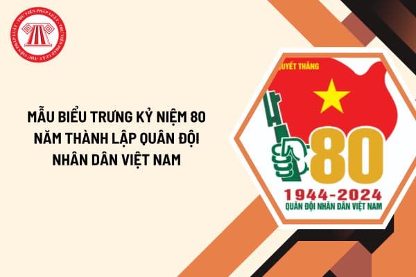 Mẫu biểu trưng kỷ niệm 80 năm thành lập Quân đội nhân dân Việt Nam