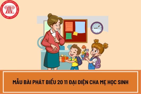 Mẫu bài phát biểu 20 11 đại diện cha mẹ học sinh hay ý nghĩa nhất