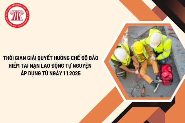 Thời gian giải quyết hưởng chế độ bảo hiểm tai nạn lao động tự nguyện áp dụng từ ngày 1 1 2025 theo Nghị định 143 2024?