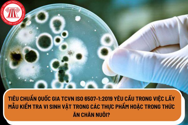 Tiêu chuẩn quốc gia TCVN ISO 6507-1:2019 yêu cầu trong việc lấy mẫu kiểm tra vi sinh vật trong các thực phẩm hoặc trong thức ăn chăn nuôi?