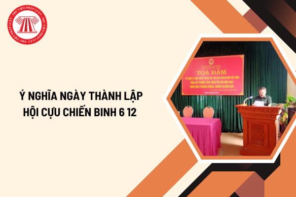 Ý nghĩa ngày thành lập Hội cựu chiến binh 6 12 là gì?