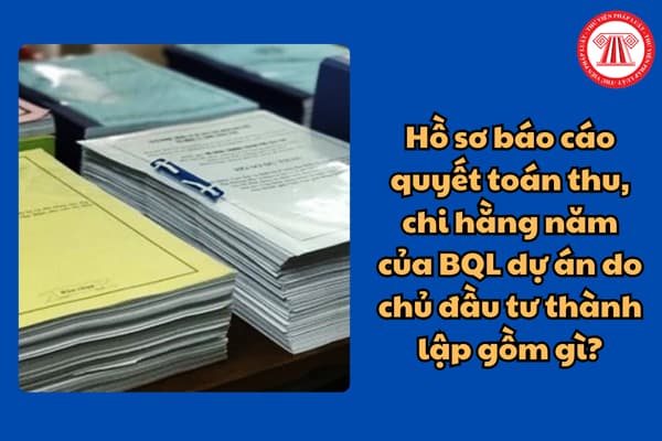 Hồ sơ báo cáo quyết toán thu, chi hằng năm của BQL dự án do chủ đầu tư thành lập gồm gì?