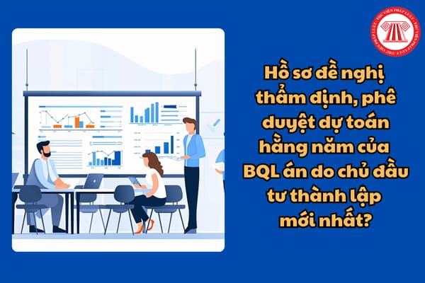 Hồ sơ đề nghị thẩm định, phê duyệt dự toán hằng năm của ban quản lý dự án do chủ đầu tư thành lập mới nhất? 