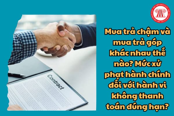 Mua trả chậm và mua trả góp khác nhau thế nào? Mức xử phạt hành chính đối với hành vi không thanh toán đúng hạn?