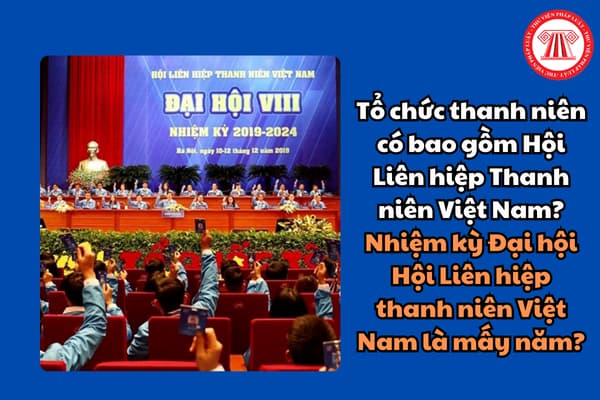 Tổ chức thanh niên có bao gồm Hội Liên hiệp Thanh niên Việt Nam? Nhiệm kỳ Đại hội Hội Liên hiệp thanh niên Việt Nam là mấy năm?