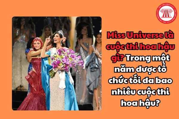 Miss Universe là cuộc thi hoa hậu gì? Trong một năm được tổ chức tối đa bao nhiêu cuộc thi hoa hậu?