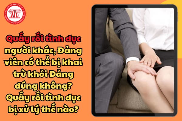 Quấy rối tình dục người khác, Đảng viên có thể bị khai trừ khỏi Đảng đúng không? Quấy rối tình dục bị xử lý thế nào?