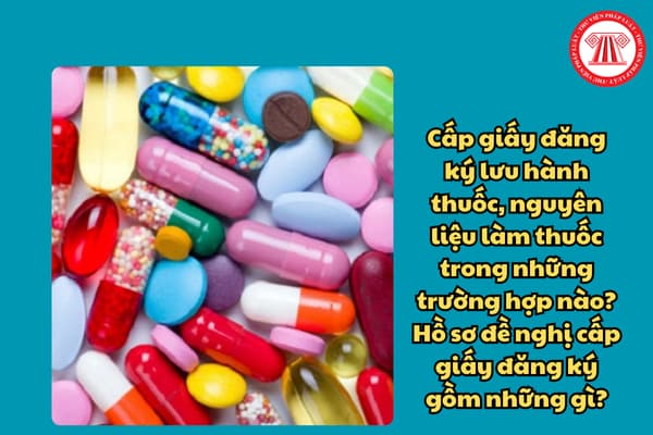 Cấp giấy đăng ký lưu hành thuốc, nguyên liệu làm thuốc trong những trường hợp nào? Hồ sơ đề nghị cấp giấy đăng ký gồm những gì?