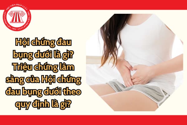 Hội chứng đau bụng dưới là gì? Triệu chứng lâm sàng của Hội chứng đau bụng dưới theo quy định là gì?