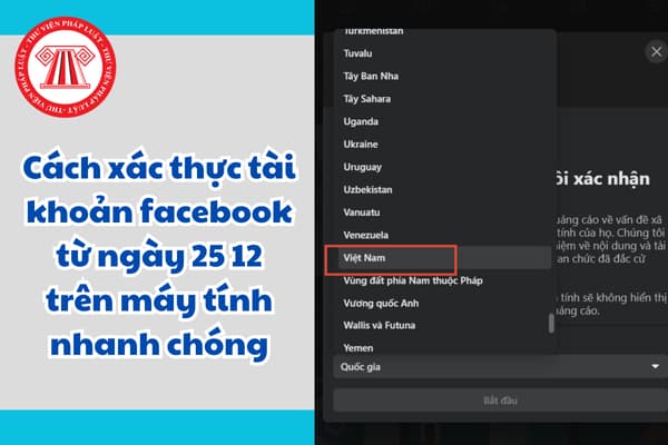 Cách xác thực tài khoản facebook  từ ngày 25 12 trên máy tính nhanh chóng