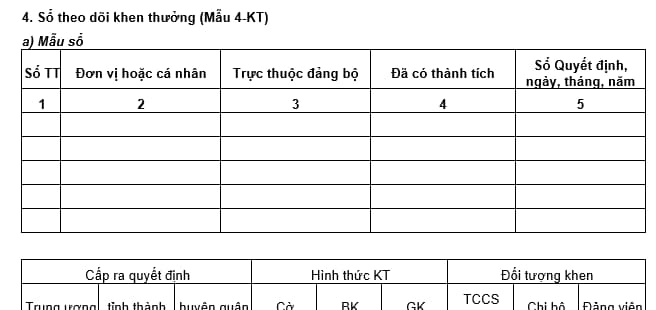 mẫu sổ theo dõi đảng viên