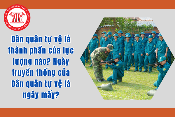 Dân quân tự vệ là thành phần của lực lượng nào? Ngày truyền thống của Dân quân tự vệ là ngày mấy?