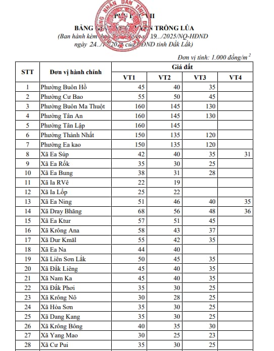 phụ lục VII