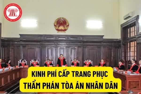 Trang phục làm việc của Thẩm phán tòa án nhân dân bổ nhiệm qua các năm được dự toán kinh phí như thế nào?