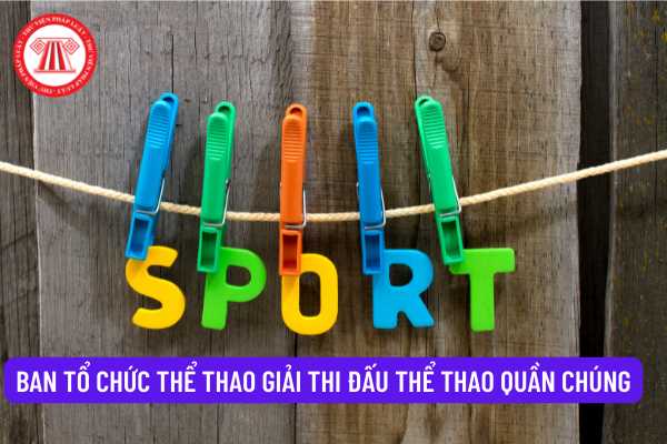 Ban tổ chức giải thi đấu thể thao quần chúng