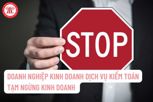 Doanh nghiệp kinh doanh dịch vụ kiểm toán tạm ngừng kinh doanh