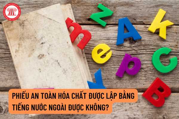 Phiếu an toàn hóa chất 