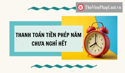 Thanh toán tiền phép năm