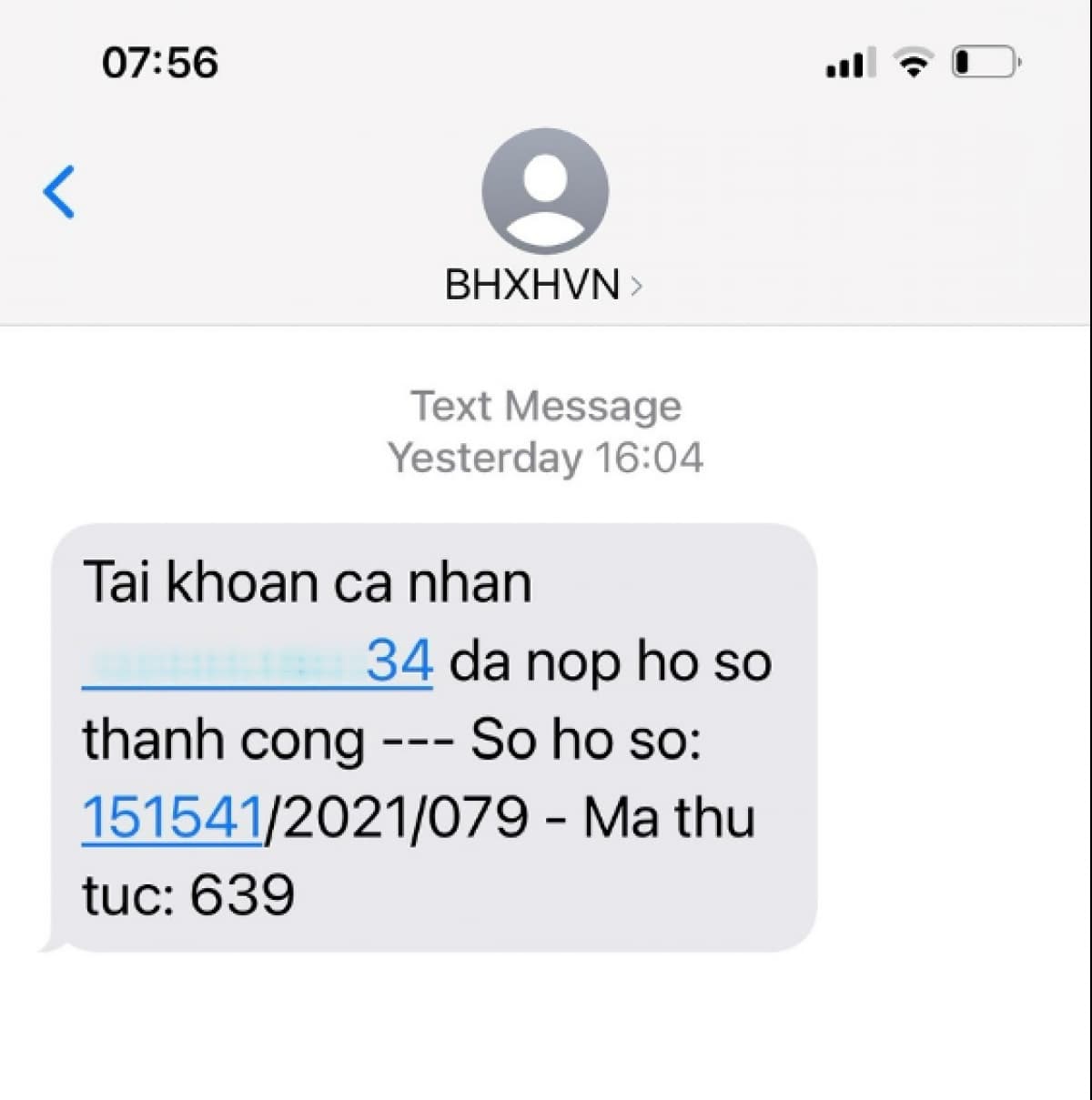 BHXH Việt Nam sẽ gửi tin nhắn đến điện thoại người dùng