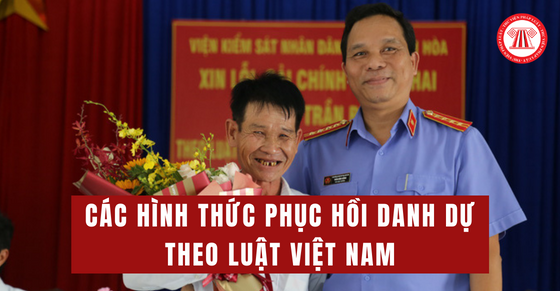 Các hình thức phục hồi danh dự theo luật Việt Nam