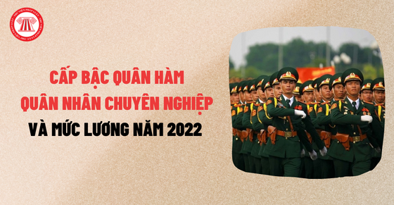 Cấp bậc quân hàm quân nhân chuyên nghiệp và mức lương năm 2022
