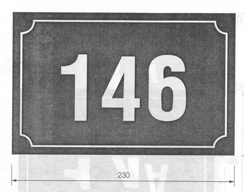 Mẫu biển số nhà mặt đường (có 3 chữ số)