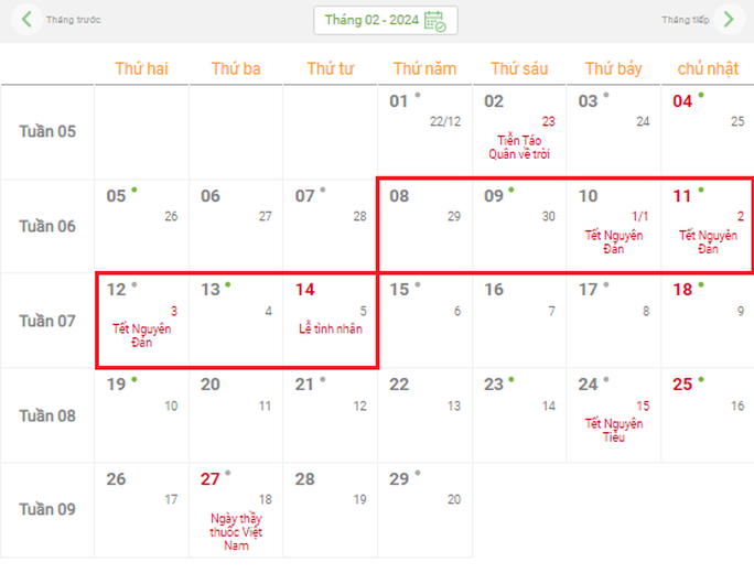 Đã có Thông báo lịch nghỉ Tết Âm lịch 2024 chính thức: Được nghỉ bao nhiêu ngày?