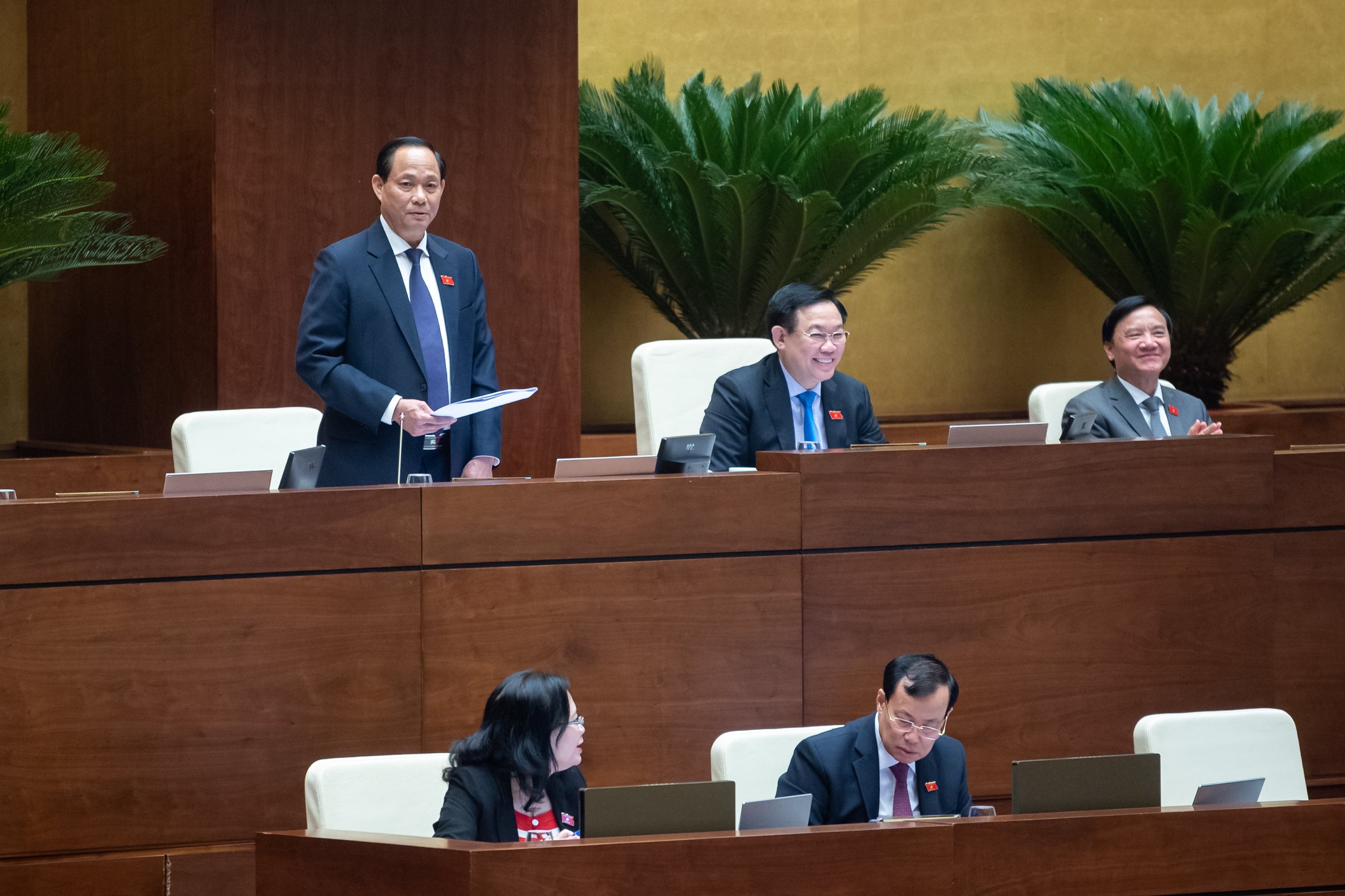 hó Chủ tịch Quốc hội Trần Quang Phương điều hành phiên họp ngày 24/11/2023