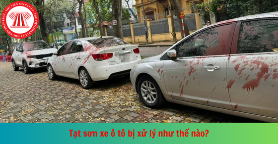 Từ vụ 4 đối tượng tạt sơn vào nhiều ô tô ở Hà Nội: Tạt sơn xe ô tô bị xử phạt như thế nào?