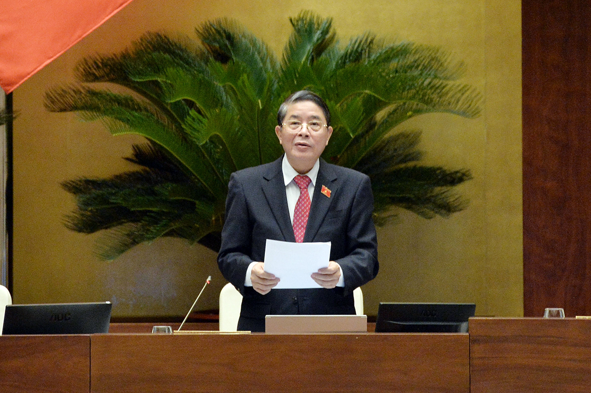 Phó Chủ tịch Quốc hội Nguyễn Đức Hải điều hành phiên họp. Ảnh: Hồ Long