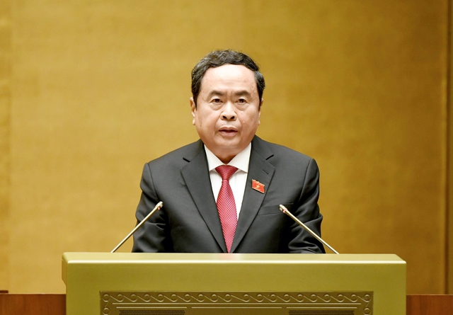 Chủ tịch Quốc hội Trần Thanh Mẫn phát biểu bế mạc kỳ họp.