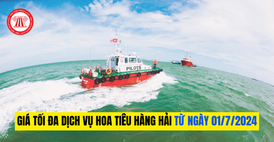 Giá tối đa dịch vụ hoa tiêu hàng hải tại cảng biển Việt Nam từ 01/7/2024