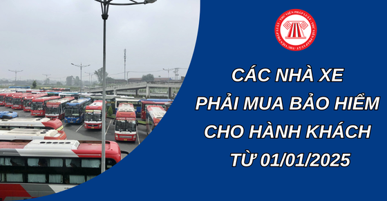 Từ ngày 01/01/2025, các nhà xe phải mua bảo hiểm cho hành khách của mình