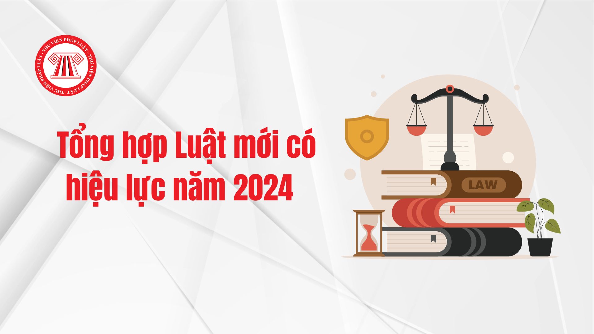 Tổng hợp Luật có hiệu lực năm 2024