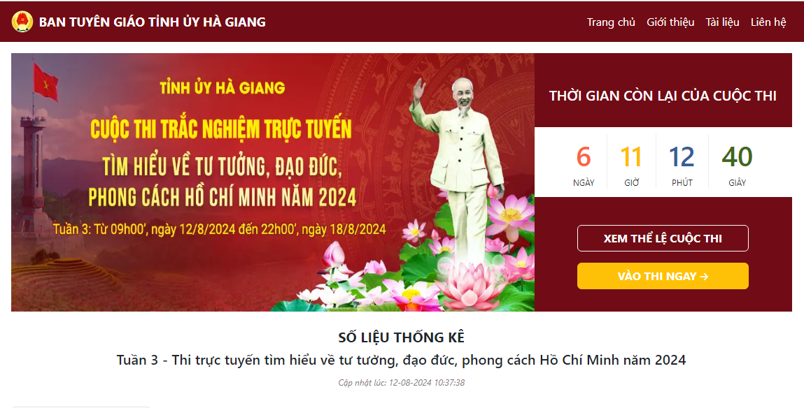 Đáp án tuần 3 Cuộc thi tìm hiểu về tư tưởng, đạo đức, phong cách Hồ Chí Minh năm 2024 tỉnh Hà Giang