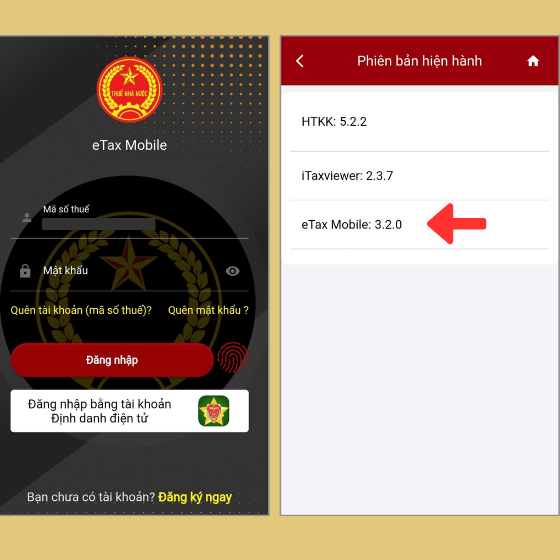 Các tiện ích mới của ứng dụng eTax Mobile phiên bản 3.2.0