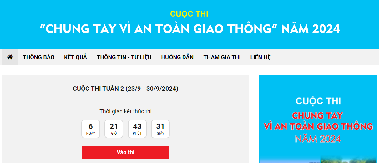 Chi tiết đáp án tuần 2 Cuộc thi Chung tay vì an toàn giao thông năm 2024