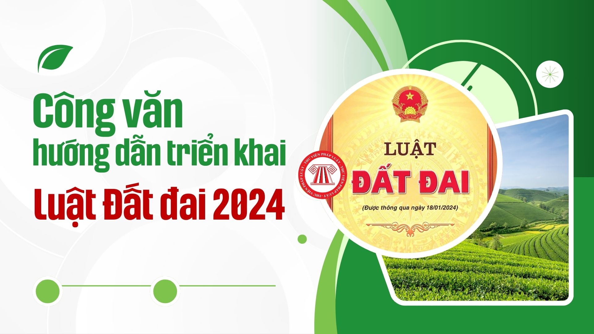 Tổng hợp Công văn hướng dẫn triển khai Luật Đất đai 2024