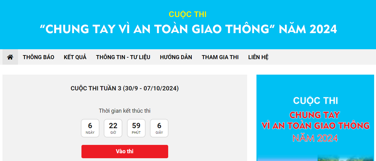 Câu hỏi kèm đáp án tuần 3 Cuộc thi Chung tay vì an toàn giao thông năm 2024