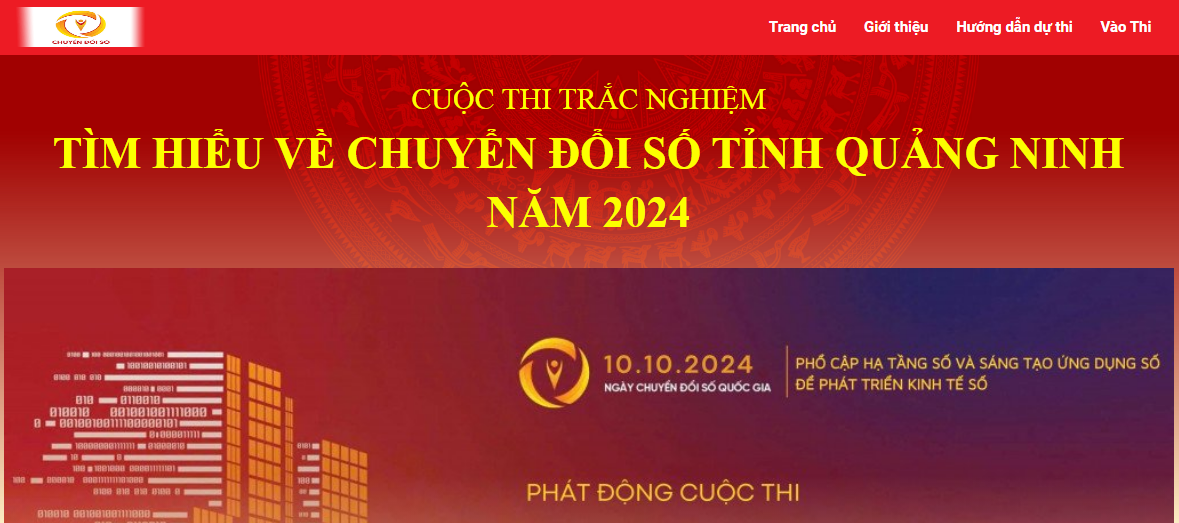 Đáp án Cuộc thi trực tuyến Tìm hiểu về chuyển đổi số tỉnh Quảng Ninh năm 2024