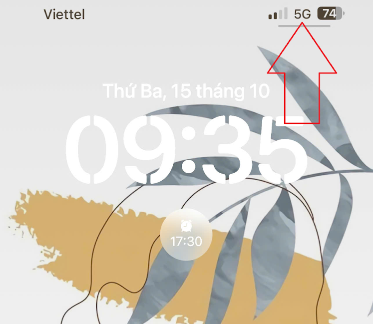 Làm thế nào để biết điện thoại đang sử dụng mạng 5G?